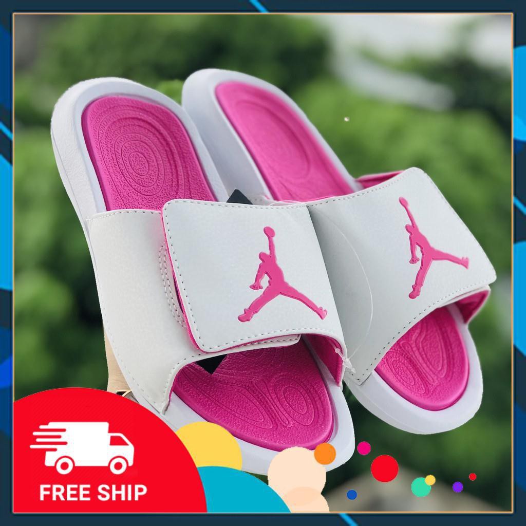 Dép Jordan ❤️FREESHIP + Hộp❤️ Hydro Quai Ngang Nữ Trắng Hồng